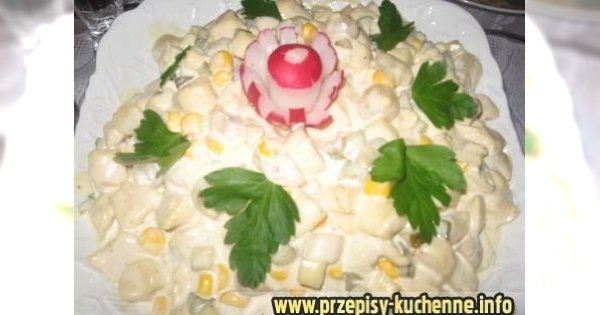 Sałatka z kurczakiem i pieczarkami