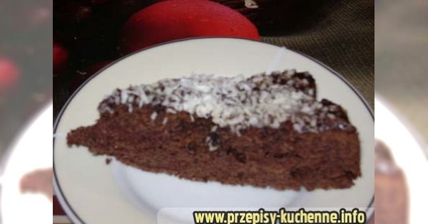 Placek biszkoptowy z kokosem