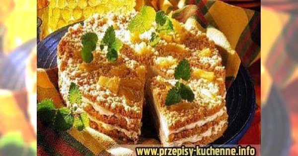 Tort ananasowy z kruszonką