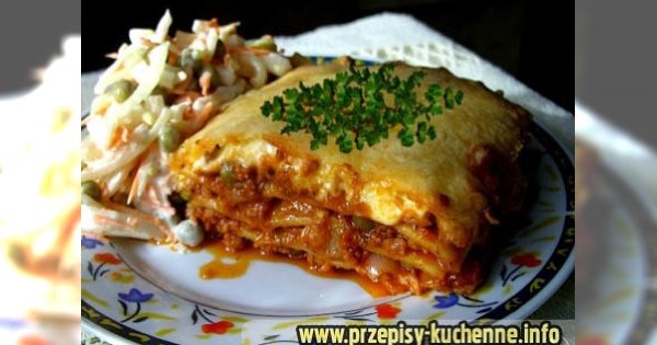 Lasagne z sosami