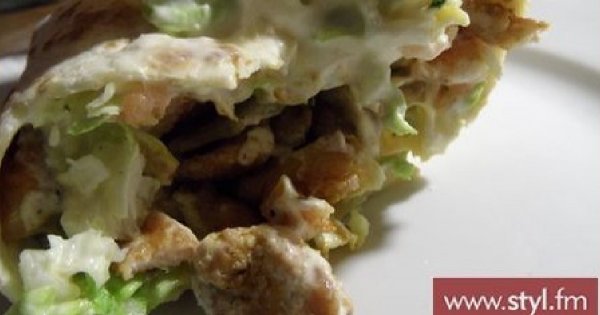 Smaczny kebab domowej roboty