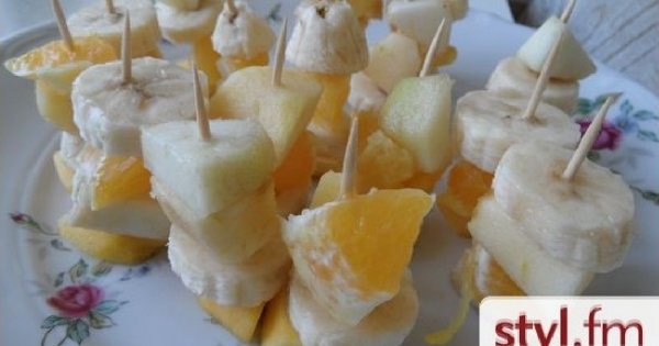 Szaszłyczki owocowe na podwieczorek