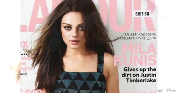 Mila Kunis na okładce Glamour