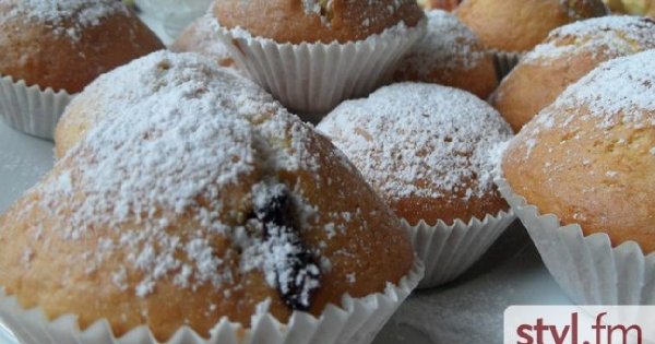 Babki - mufinki z dżemem lub jagodami