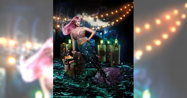 Katy Perry jako syrena w reklamie produktów do włosów