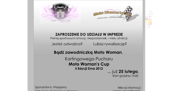 Moto Woman's Cup - zima 2012