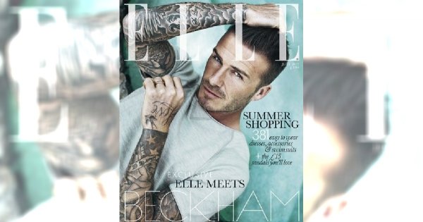Beckham na okładce "Elle"!