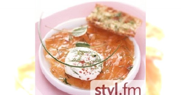 Carpaccio z łososia z kozim serem - idealne na święta