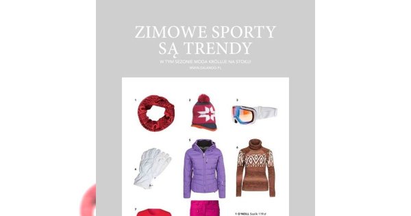 Zimowe sporty są trendy!