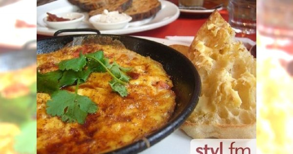 Omlet z łososiem