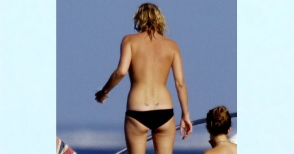 Kate Moss na wakacjach... od diety