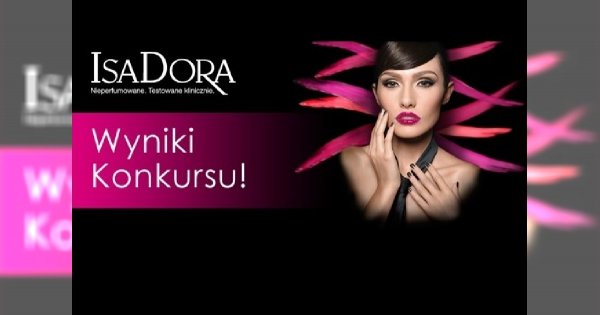 ISADORA - sprawdź wyniki konkursu!
