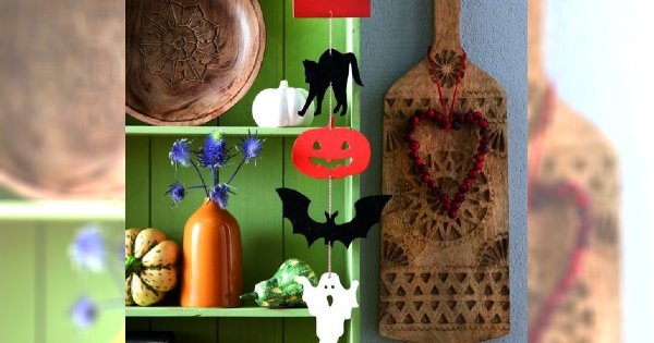 Wiszące ozdoby na Halloween - instrukcja krok po kroku