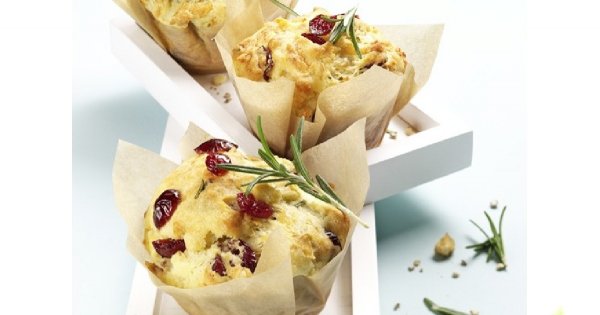 Muffiny z rozmarynem i cranberries - zobacz przepis