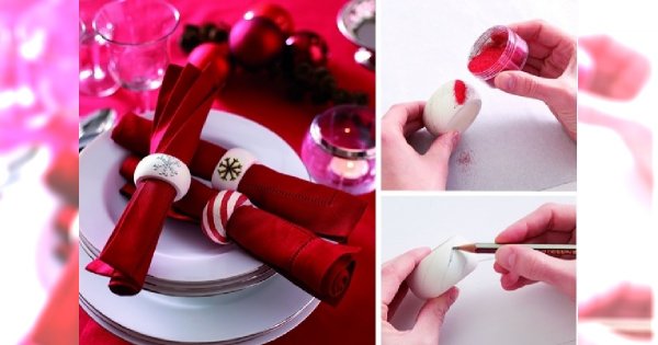 Dekoracje świąteczne: obrączki na serwetki krok po kroku!