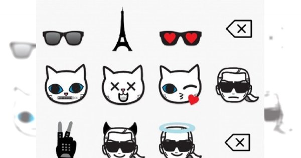 Karl Lagerfeld stworzył nową linię… emotikonek