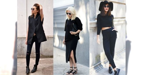 Moda uliczna: czarno na czarnym