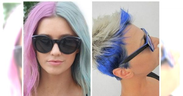 Fryzury color-blocking - dwa kolory na głowie