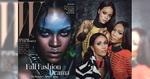 Rihanna, Naomi Campbell i Iman w sesji dla W Magazine