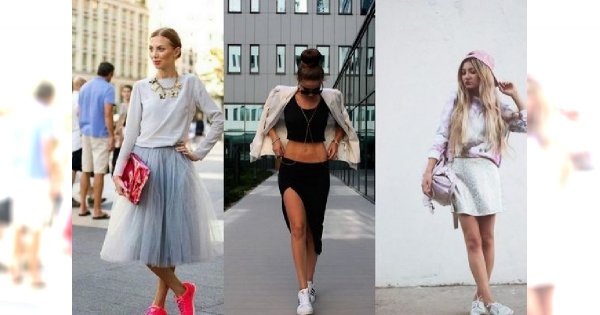 Wasze stylizacje: spódnica na sportowo