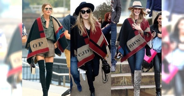 Podpatrzone u gwiazd: moda na ponczo