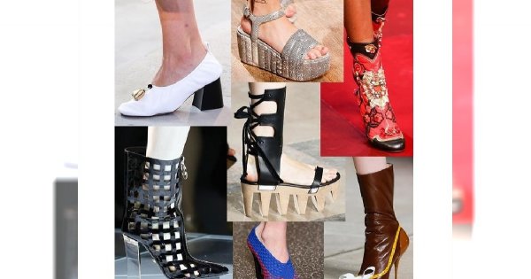 Najdziwniejsze buty z wybiegów wiosna lato 2015