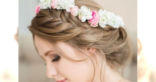 Pleciemy wianki z włosów - trendy ślubne na 2015 rok