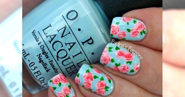Flower nails - trendy manicure na 2015 rok
