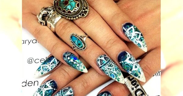 Ozdobny manicure w carskim stylu! Modne paznokcie "na bogato"