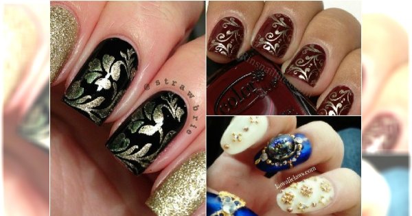 Manicure barokowy - eleganckie paznokcie na święta