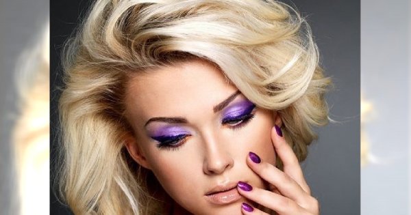 Hot fryzury z półdługich blond włosów