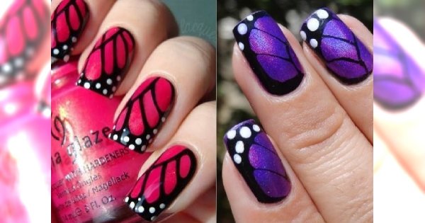 Butterfly nails - trend na motyli manicure