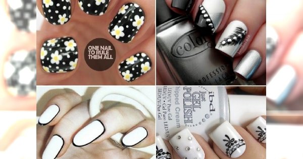 Super modny manicure w stylu BLACK & WHITE