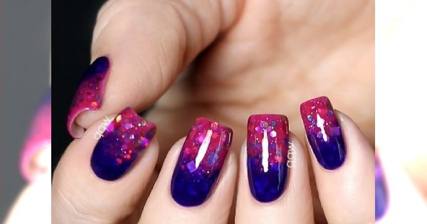 Fiolet i tajemnicza purpura... idealny manicure dla każdej z Was!