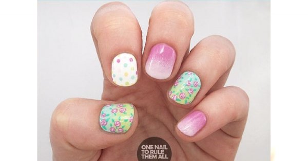 Wiosenny manicure w kwiaty i owoce - Mega galeria z inspiracjami!