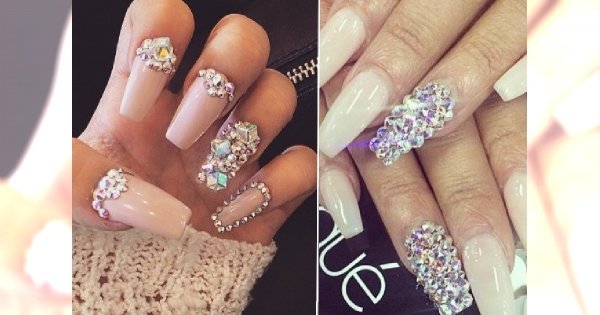 BLING BLING! Cudowny mani z mieniącymi się kryształkami