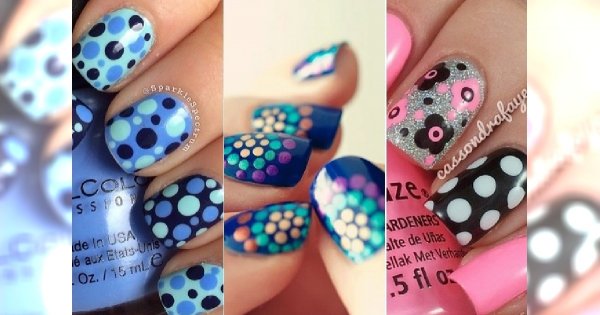 Polka dots manicure - groszki idealne na weekend