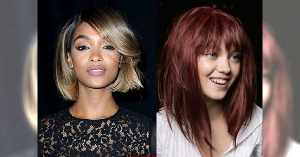 Średnia długość włosów z grzywką - HOT trend 2015!