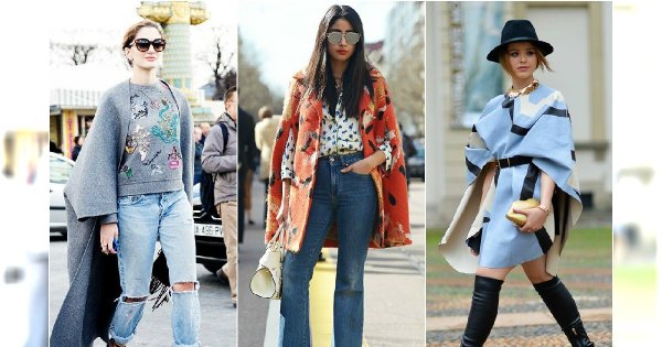 Sposoby na jesienną pelerynę - Inspiracje Street Style