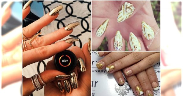 Manicure dotknięte ręką Midasa - Złote wzorki, które rozbłysną jesienne wieczory