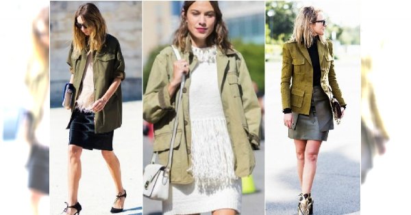 Militarna kurta powraca w wielkim stylu na jesień 2015 - Inspiracje Street Style
