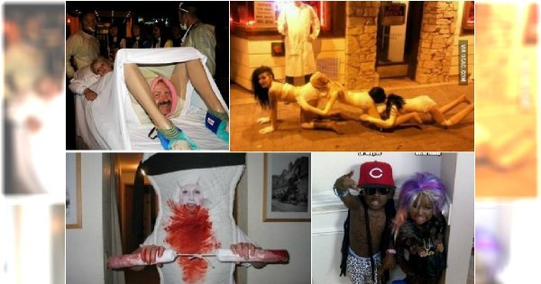 Najgorsze Halloweenowe przebrania - Te kostiumy sprawiły że szybko nie zapomną o tej mega wpadce!