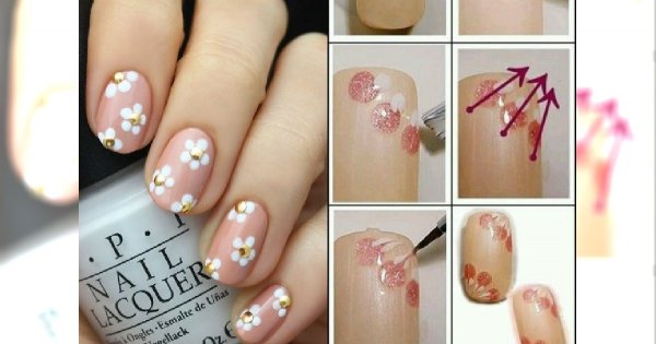TOP 15 super łatwych wzorów z kwiatami. Wykonaj zachwycający manicure w nie więcej niż 10 minut!