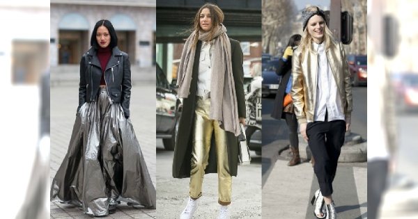 Kosmiczna odysesja czyli metaliczne kolory, które zabłysną w ponure dni - Inspiracje Street Style 2015