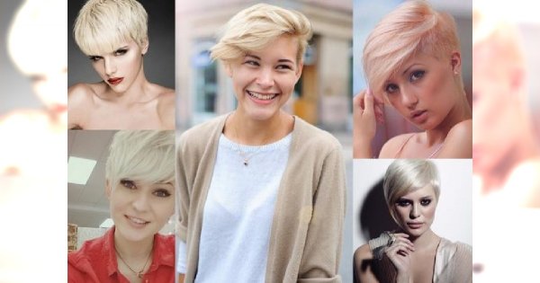 Najlepsze krótkie fryzurki z modną grzywką dla charyzmatycznych blondynek