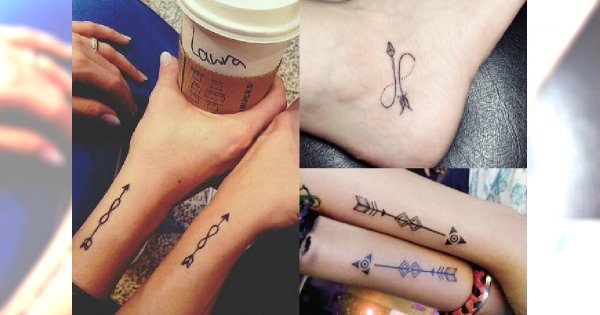 Ultradziewczęcy wzór tatuażu na 2016: Znak nieskończoności i strzała - Infinity Arrow