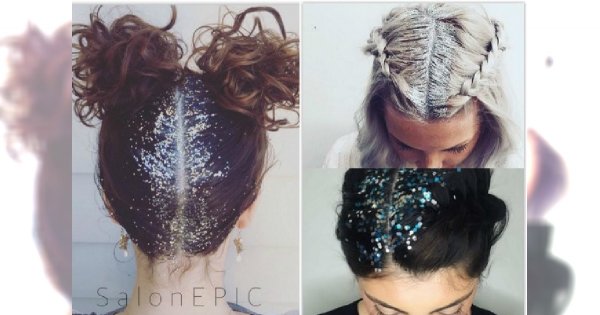Rozświetl święta brokatem : Ponad 27 najpiękniejszych fryzur Glitter Roots