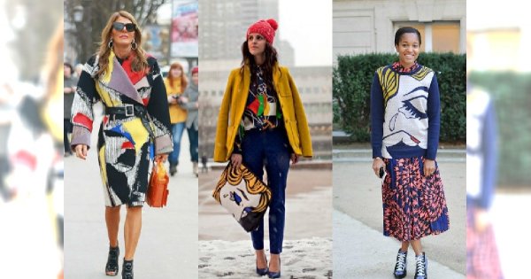 Tej zimy mówimy NIE ponurym kolorom - Pop-art na w Street Style