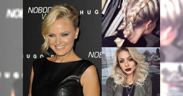 Modne fryzurki z półdługich blond włosów - HOT galeria