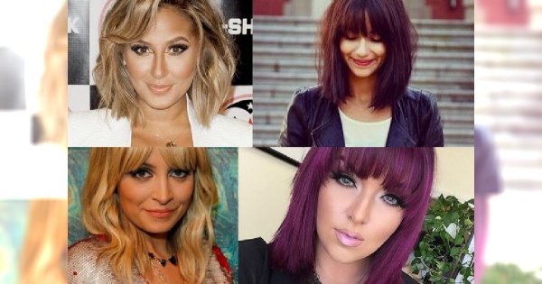 Półdługie cięcie włosów z grzywką - przegląd trendów 2016